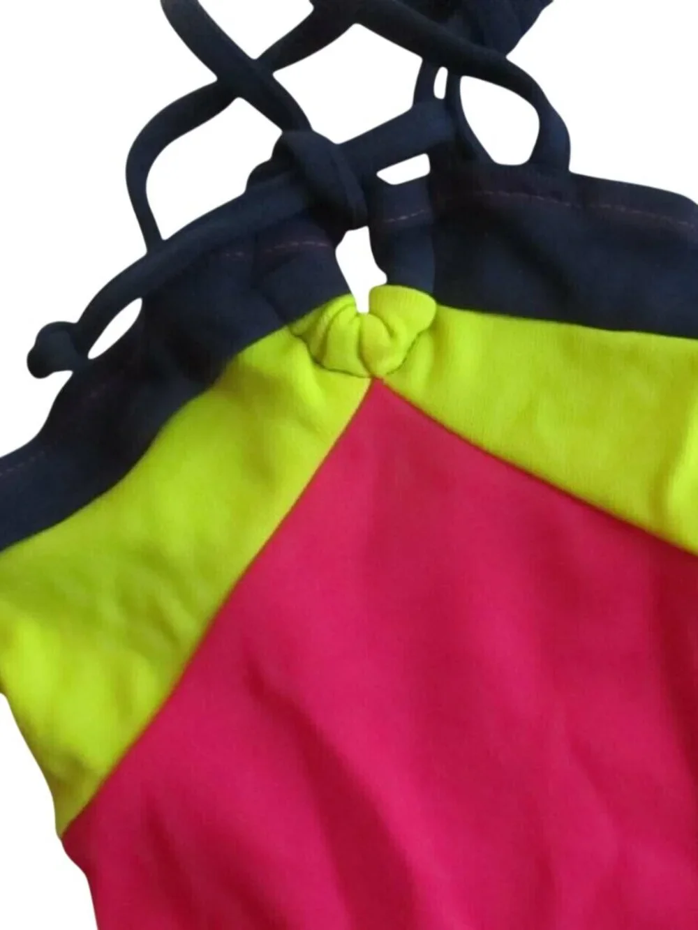 3T Vintage 1980's GIRLS 3 Swimsuit Colorblock New With Tags 1 Piece Castaways